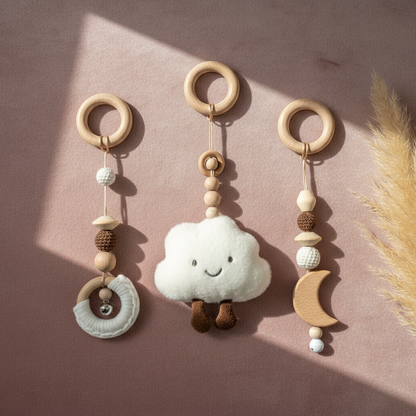 Arche d’Éveil en Bois Naturel – Jouet Montessori pour Bébé - Nid’Éveil