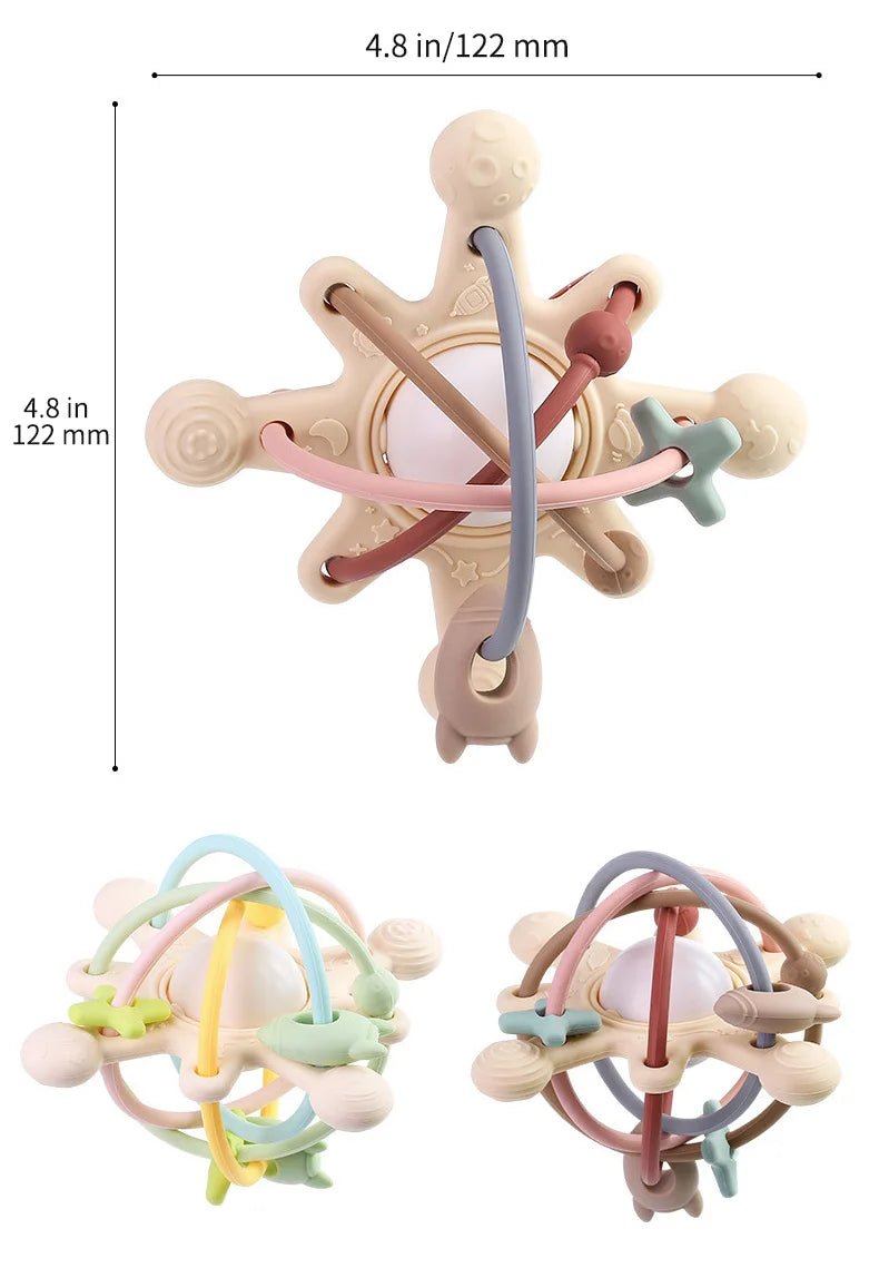 Hochet Bébé Montessori – Anneau de Dentition et Jouet Sensoriel - Nid’Éveil