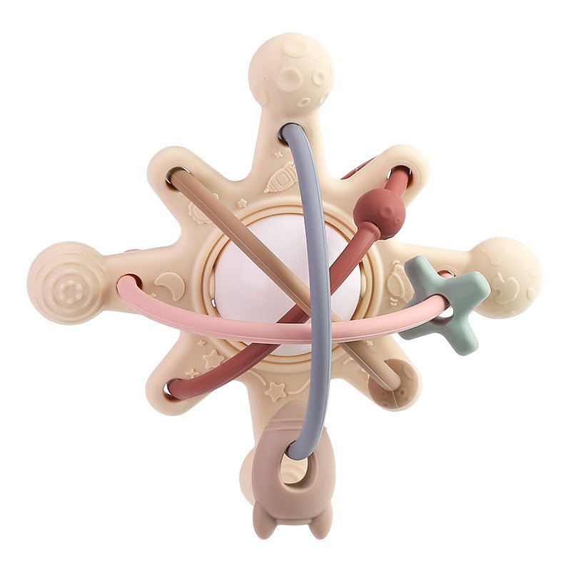 Hochet Bébé Montessori – Anneau de Dentition et Jouet Sensoriel - Nid’Éveil