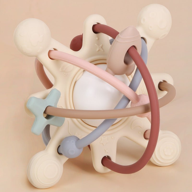 Hochet Bébé Montessori – Anneau de Dentition et Jouet Sensoriel - Nid’Éveil