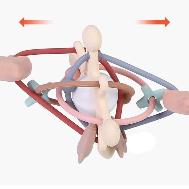 Hochet Bébé Montessori – Anneau de Dentition et Jouet Sensoriel - Nid’Éveil