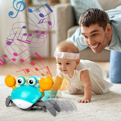 Crabe Danseur Musical Bébé – Jouet Interactif Rechargeable - Nid’Éveil