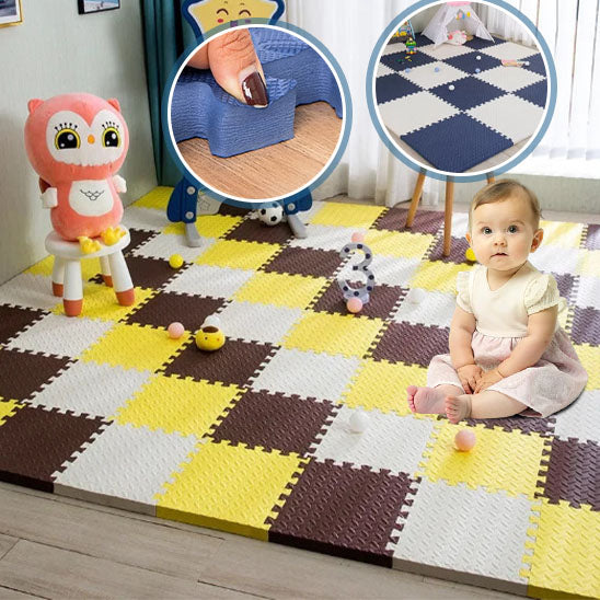 Tapis d’Éveil Bébé en Mousse – Dalles Puzzle Antidérapantes Nid’Éveil - Nid’Éveil