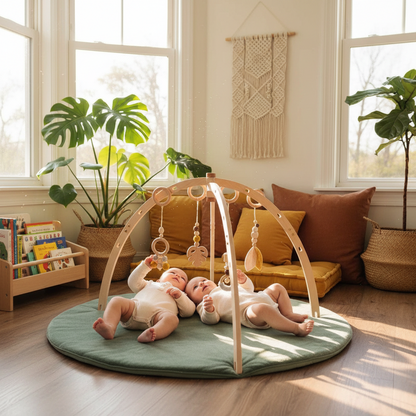 Arche d’Éveil en Bois Naturel – Jouet Montessori pour Bébé - Nid’Éveil