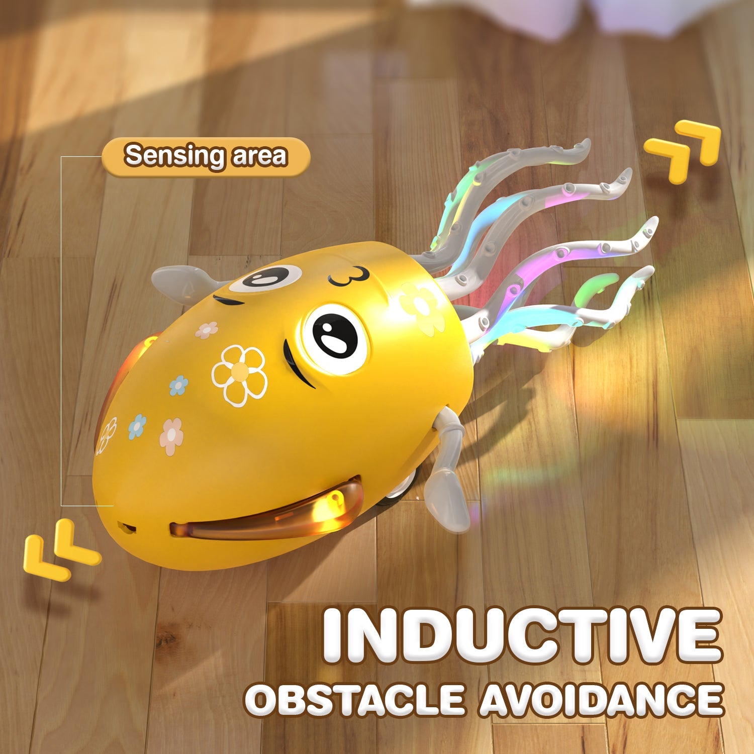 Poulpe dansant lumineux et musical pour bébé – Jouet interactif avec LED - Nid’Éveil