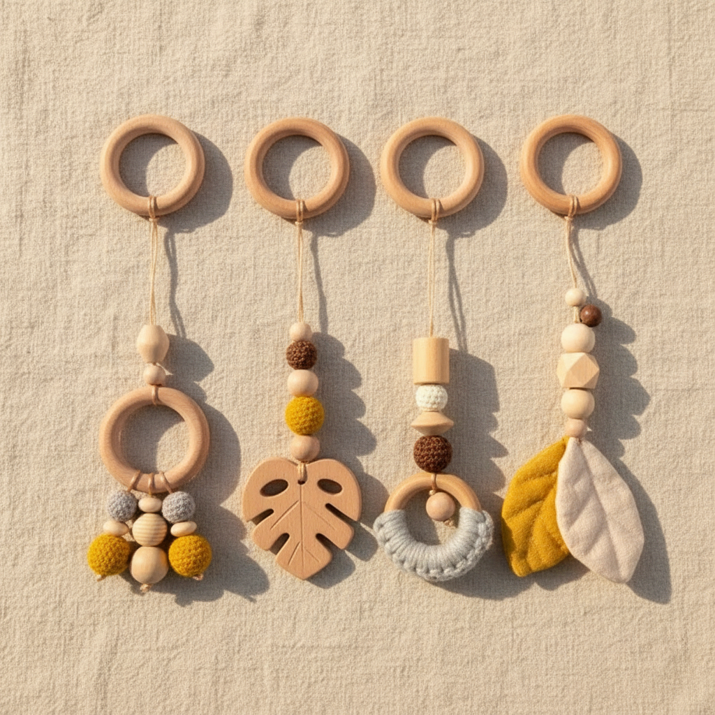 Arche d’Éveil en Bois Naturel – Jouet Montessori pour Bébé - Nid’Éveil