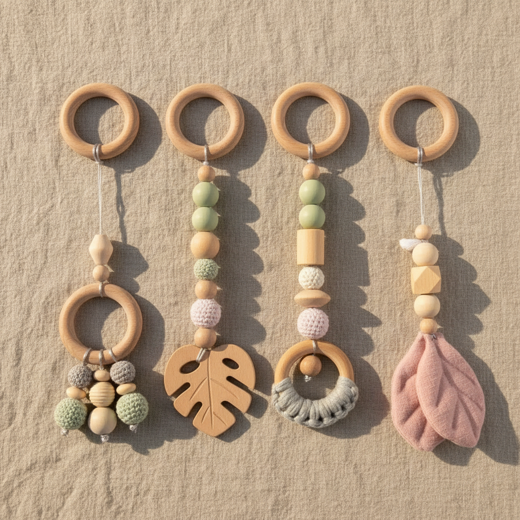 Arche d’Éveil en Bois Naturel – Jouet Montessori pour Bébé - Nid’Éveil