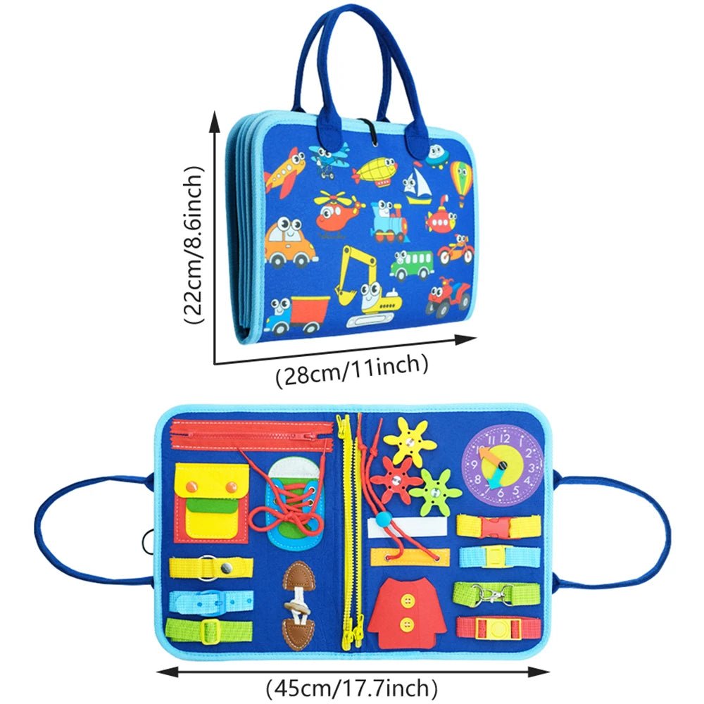 Tableau Montessori Éducatif – Livre d’Éveil Sensoriel et Jouet d’Apprentissage pour Enfants - Nid’Éveil