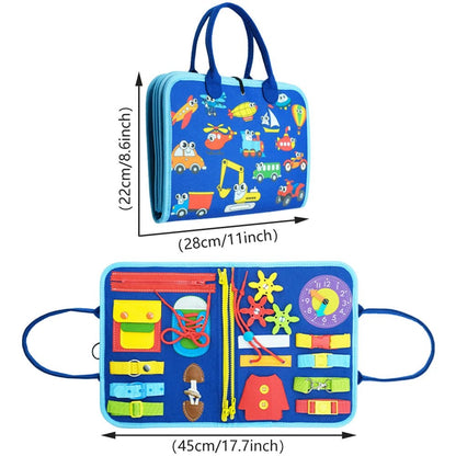 Tableau Montessori Éducatif – Livre d’Éveil Sensoriel et Jouet d’Apprentissage pour Enfants - Nid’Éveil
