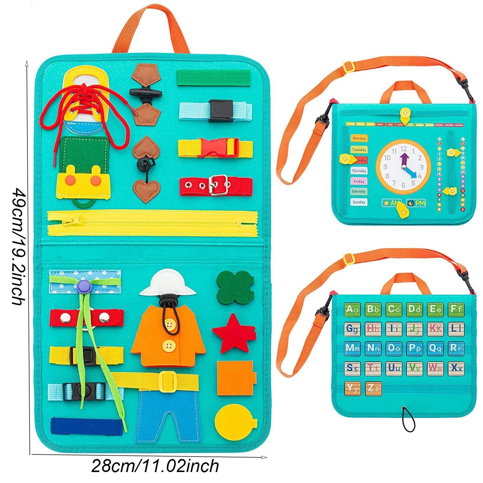 Tableau Montessori Éducatif – Livre d’Éveil Sensoriel et Jouet d’Apprentissage pour Enfants - Nid’Éveil