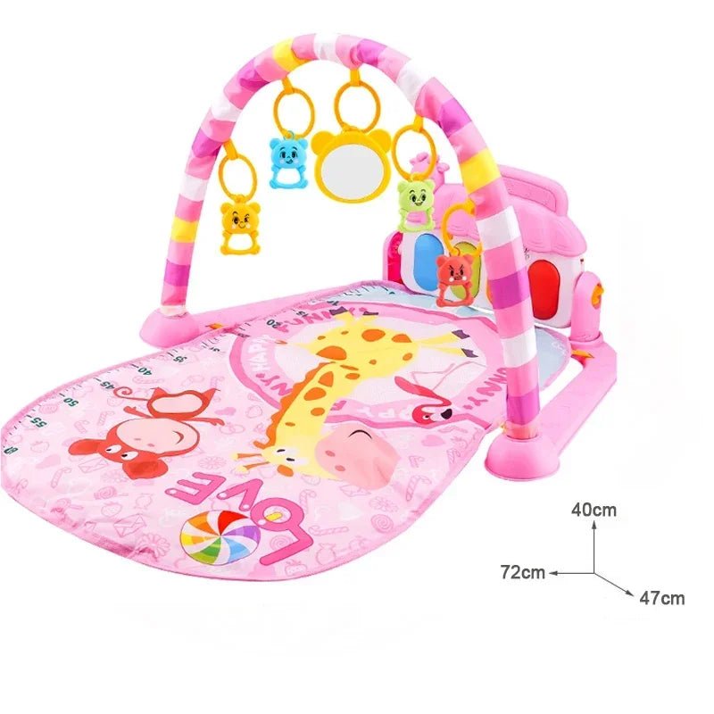 Tapis d’éveil musical avec piano lumineux et arches de jeux – Jouet interactif bébé - Nid’Éveil