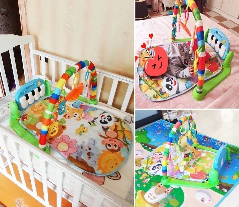 Tapis d’éveil musical avec piano lumineux et arches de jeux – Jouet interactif bébé - Nid’Éveil