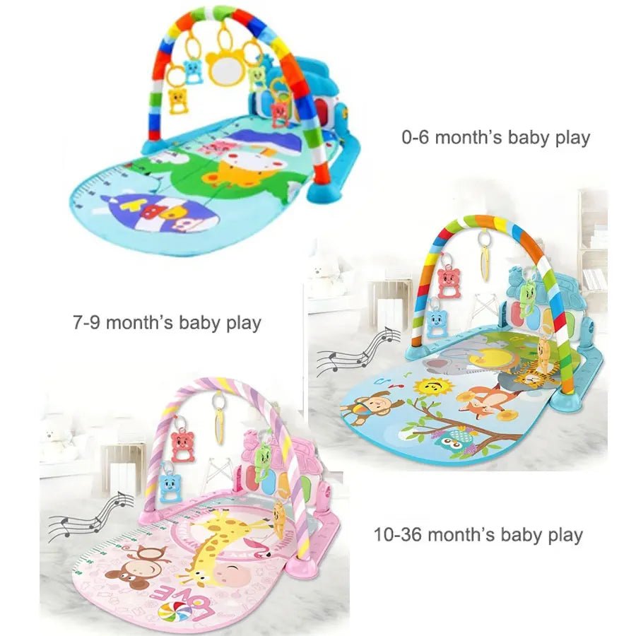 Tapis d’éveil musical avec piano lumineux et arches de jeux – Jouet interactif bébé - Nid’Éveil