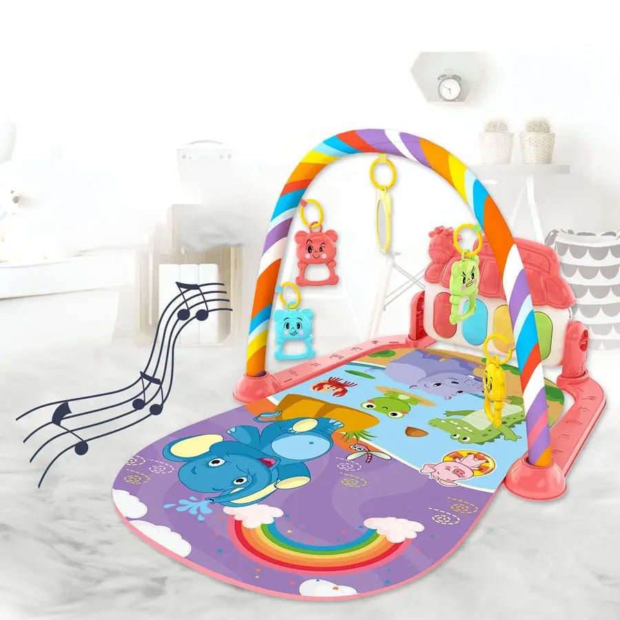 Tapis d’éveil musical avec piano lumineux et arches de jeux – Jouet interactif bébé - Nid’Éveil
