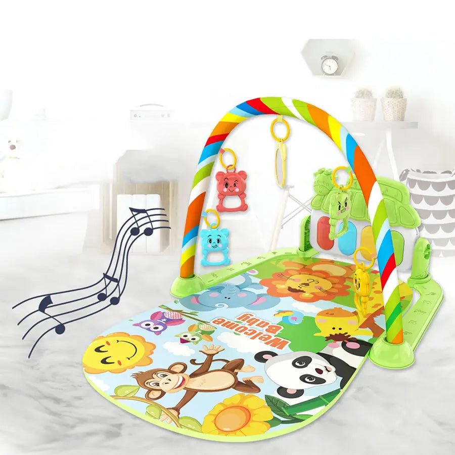 Tapis d’éveil musical avec piano lumineux et arches de jeux – Jouet interactif bébé - Nid’Éveil