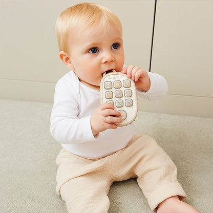 Téléphone éducatif en silicone pour bébé – Jouet d’éveil musical et sensoriel - Nid’Éveil