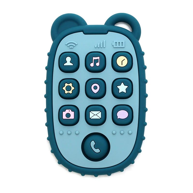 Téléphone éducatif en silicone pour bébé – Jouet d’éveil musical et sensoriel - Nid’Éveil