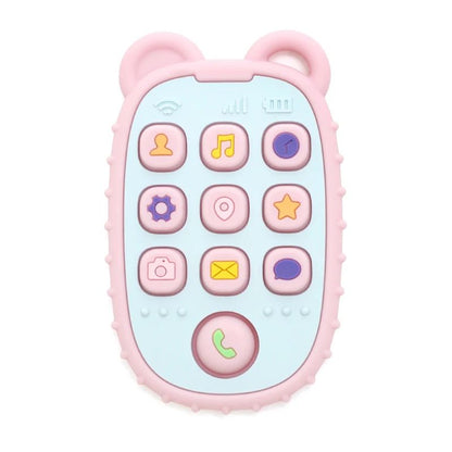 Téléphone éducatif en silicone pour bébé – Jouet d’éveil musical et sensoriel - Nid’Éveil