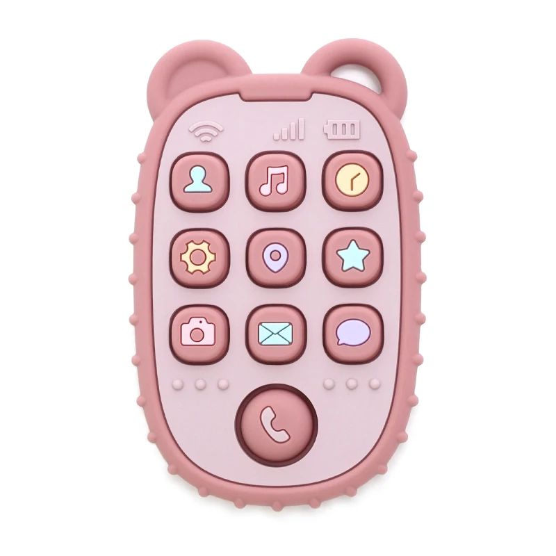 Téléphone éducatif en silicone pour bébé – Jouet d’éveil musical et sensoriel - Nid’Éveil