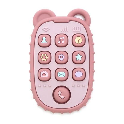Téléphone éducatif en silicone pour bébé – Jouet d’éveil musical et sensoriel - Nid’Éveil