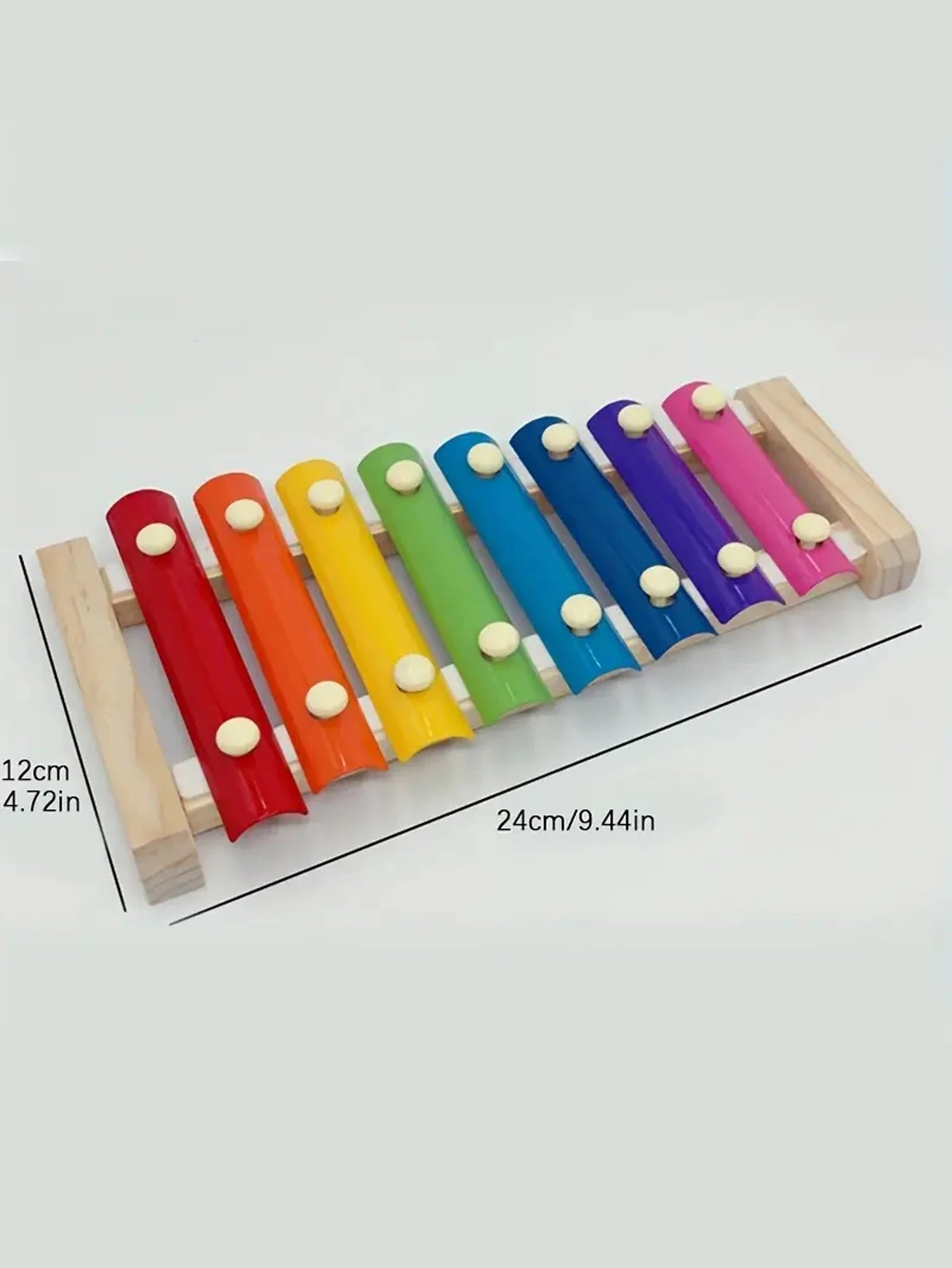 Xylophone Éveil Bébé en Bois Arc - en - Ciel – Jouet Musical Éducatif et Sensoriel - Nid’Éveil