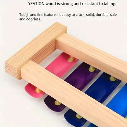 Xylophone Éveil Bébé en Bois Arc - en - Ciel – Jouet Musical Éducatif et Sensoriel - Nid’Éveil